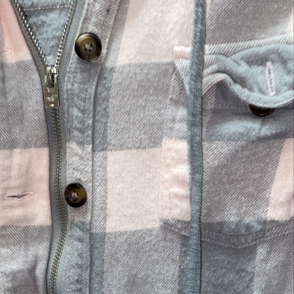 Hollister flannel hoodie - Picture 4 of 5